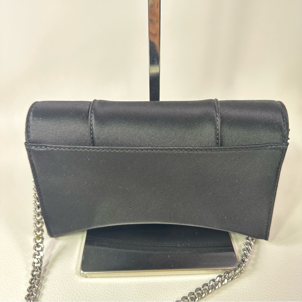 NEW BALENCIAGA SATIN Hourglass Wallet On Chain - Picture 7 of 13